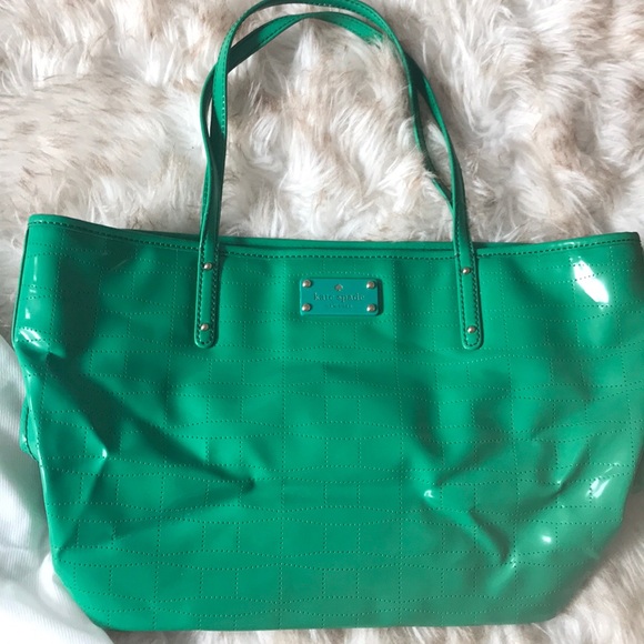 kate spade Bags Kate Spade Green Patent Handbag Poshmark